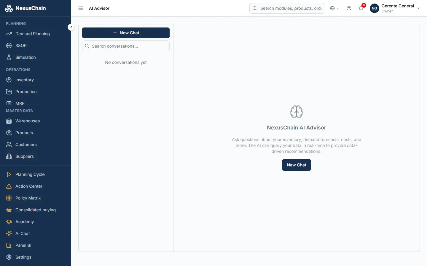 Screenshot: AI Advisor