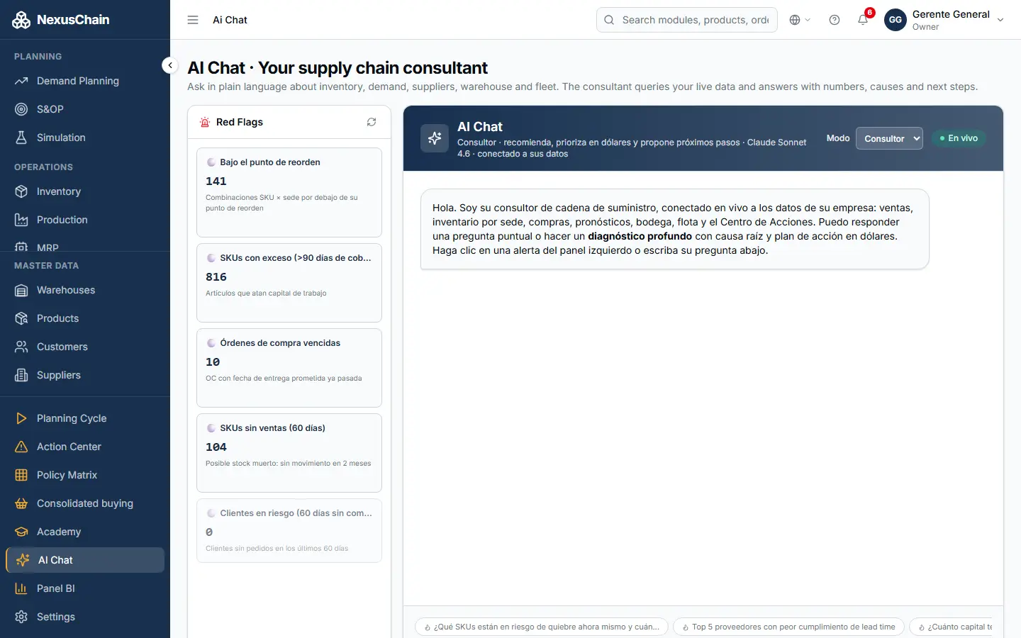 Screenshot: AI Chat