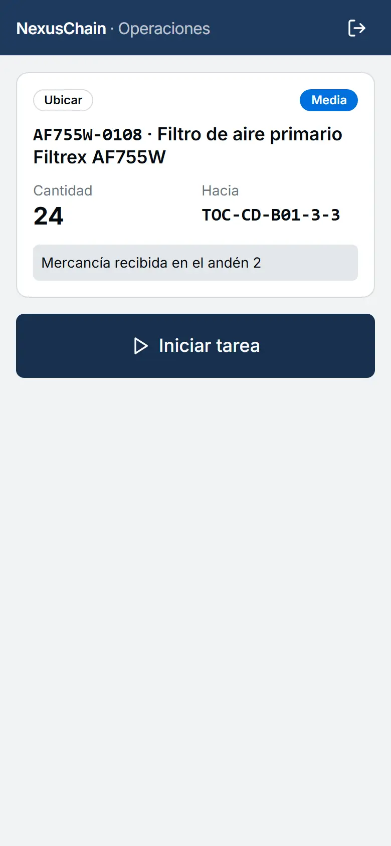 Captura: Tareas con escaneo
